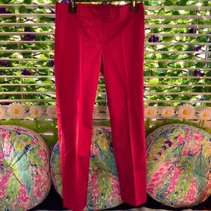 Moda International cranberry red satiny feel pants